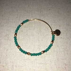 Alex and Ani turquoise beaded wrap bracelet